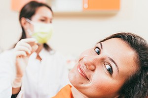 Patient in Fort Worth getting an extraction