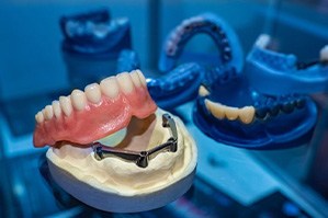 Denture at dental lab
